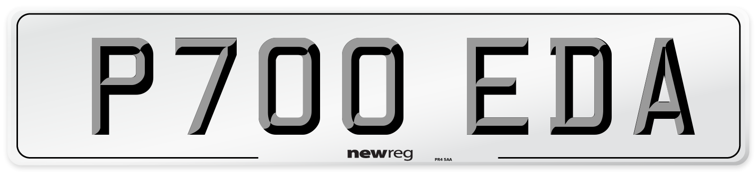 P700 EDA Number Plate from New Reg